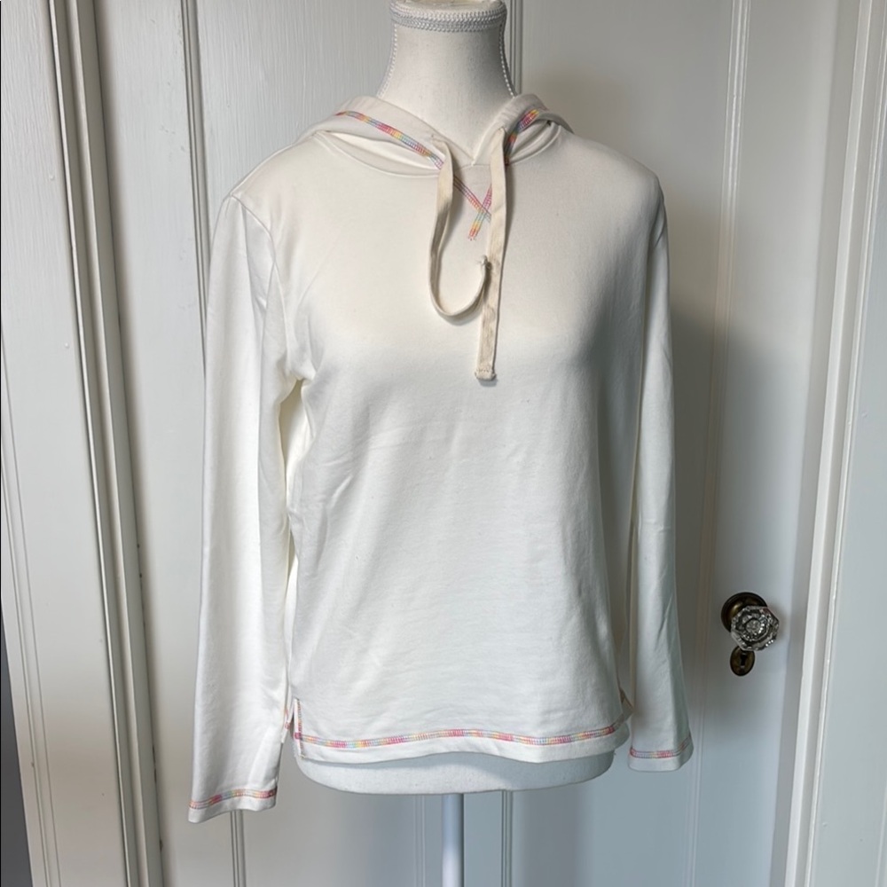J.Crew Cream Hooded Top